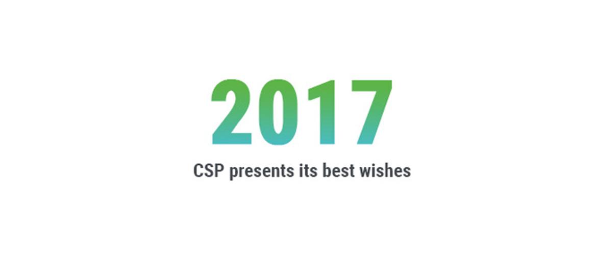 CSP presents its best wishes for 2017
